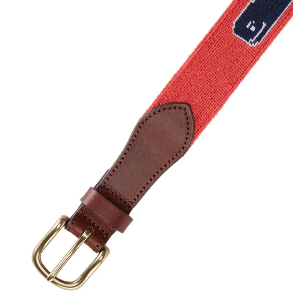 NWOT Vineyard Vines Whale Needlepoint Belt